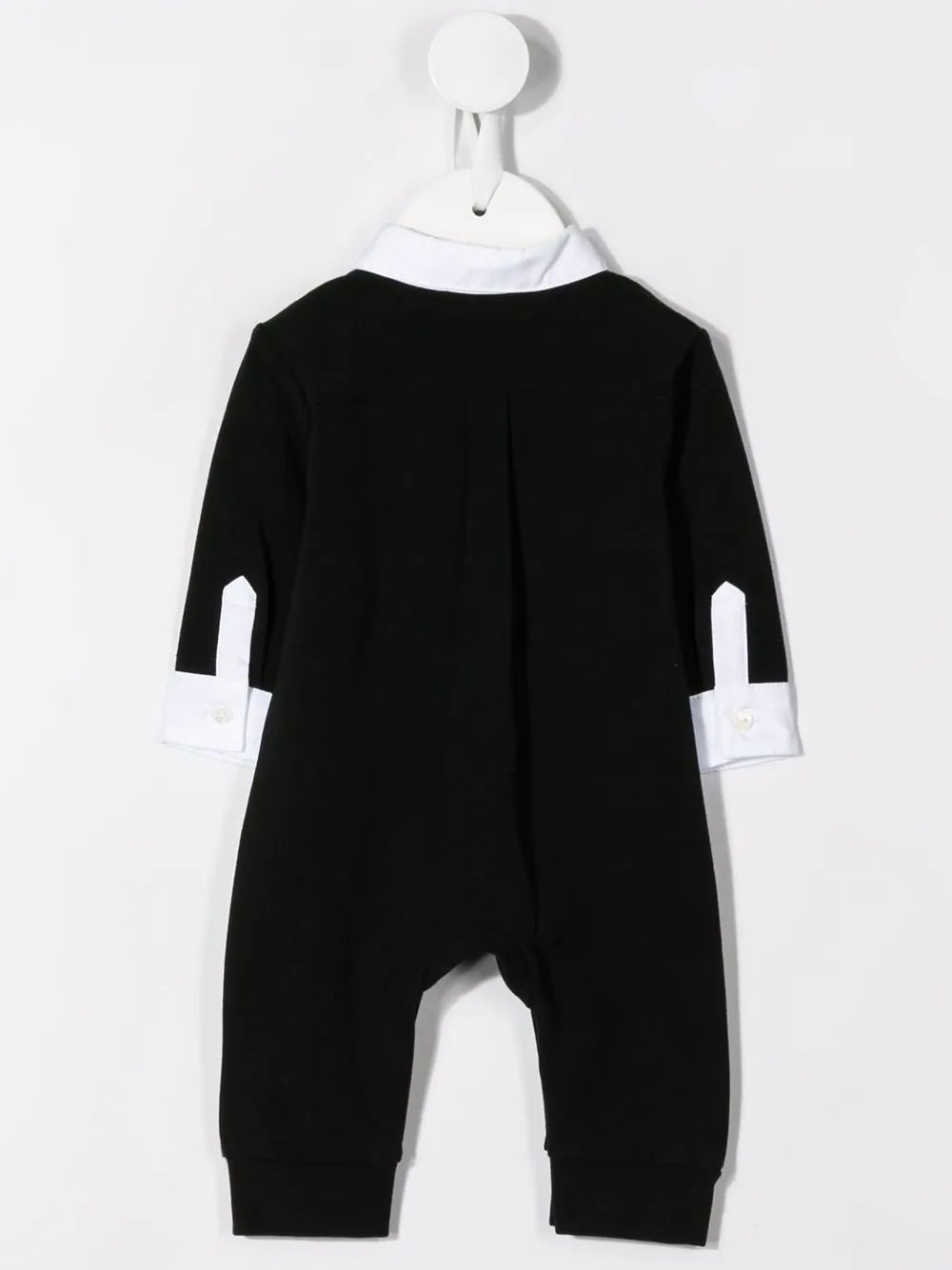 DOLCE & GABBANA BABY Boys Poplin Tuxedo Romper Black - MAISONDEFASHION.COM