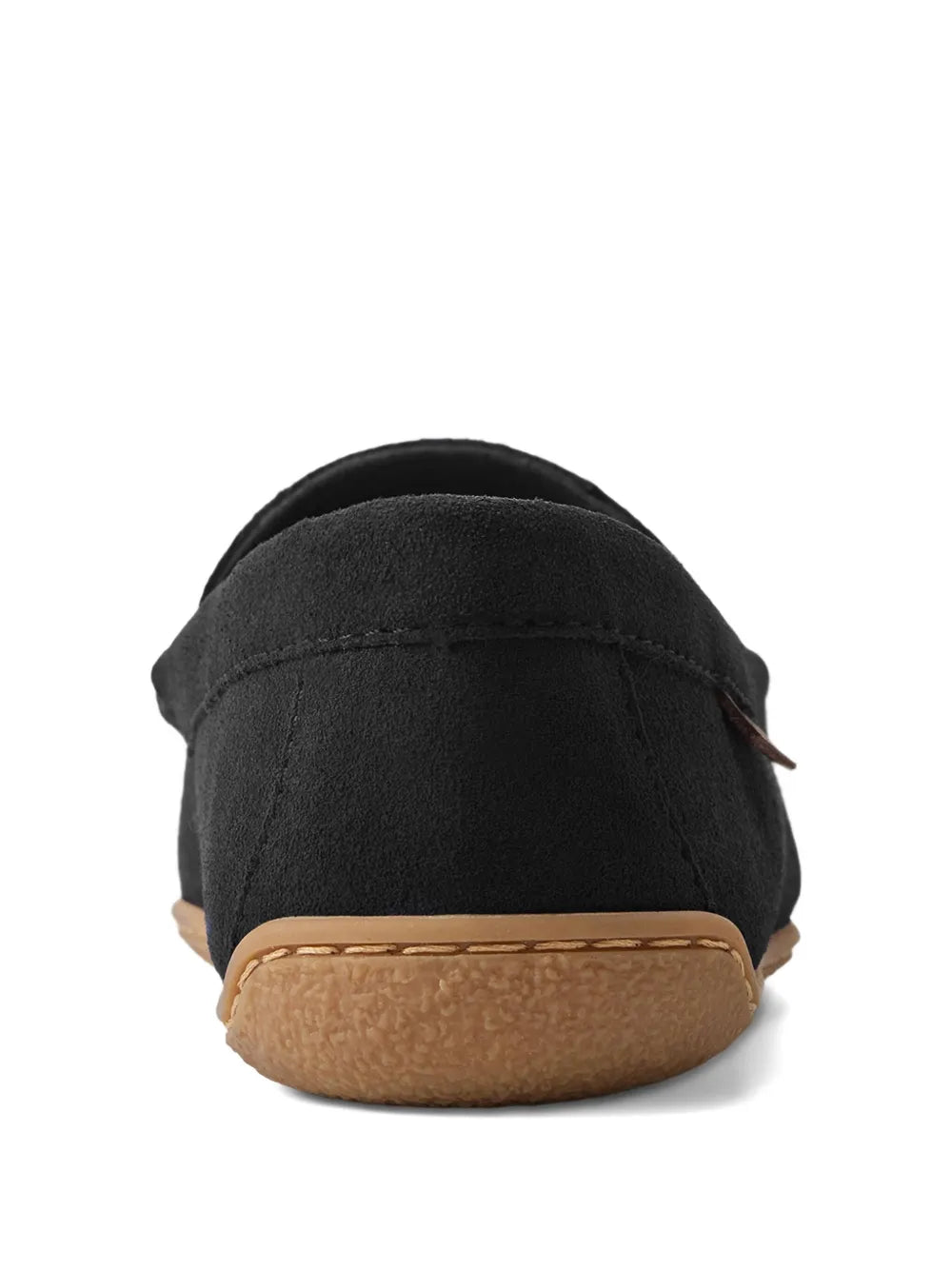 RALPH LAUREN Brenan Suede Slippers Black - MAISONDEFASHION.COM