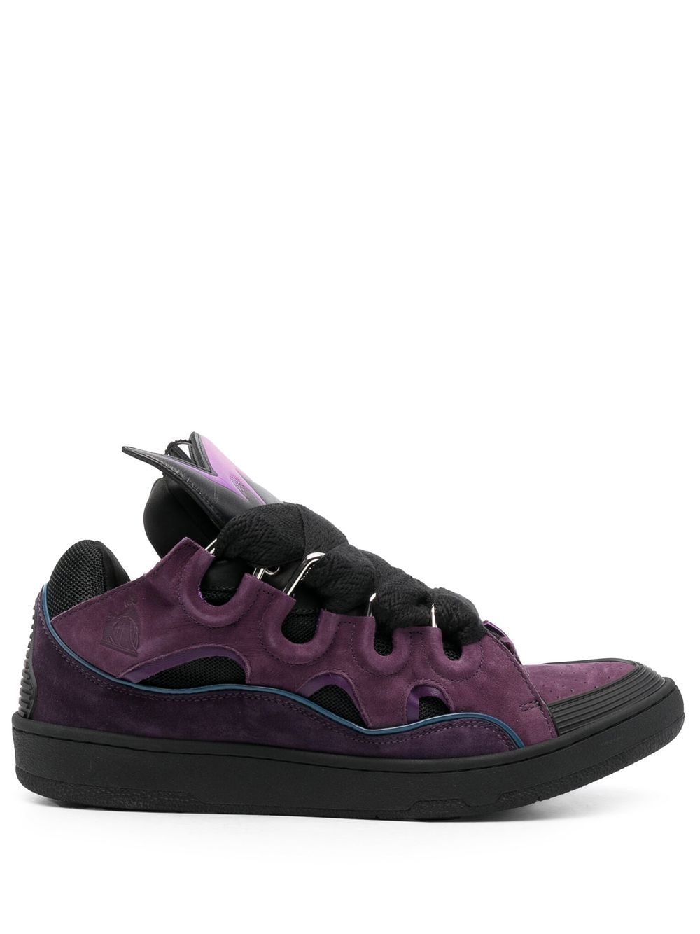 LANVIN Curb Sneakers BATMAN Raisin & Black, Limited Edition - MAISONDEFASHION.COM
