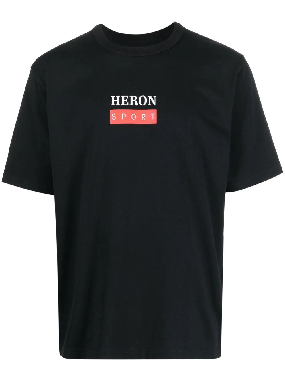 HERON PRESTON Heron Sport S/S T-shirt Black/Red - MAISONDEFASHION.COM