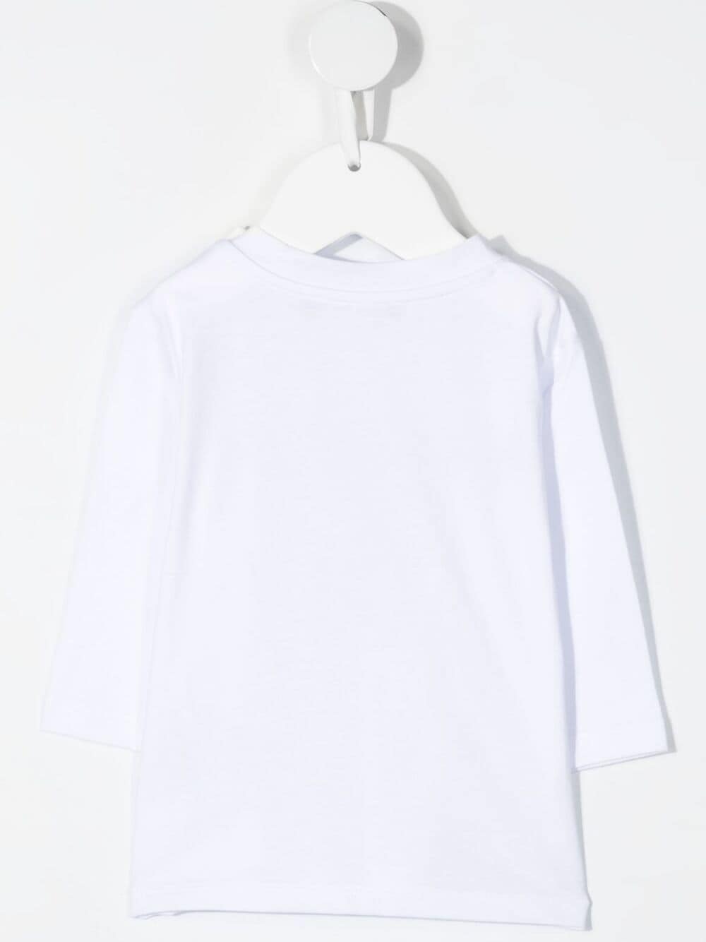 BALMAIN BABY Logo-print longsleeved top White - MAISONDEFASHION.COM
