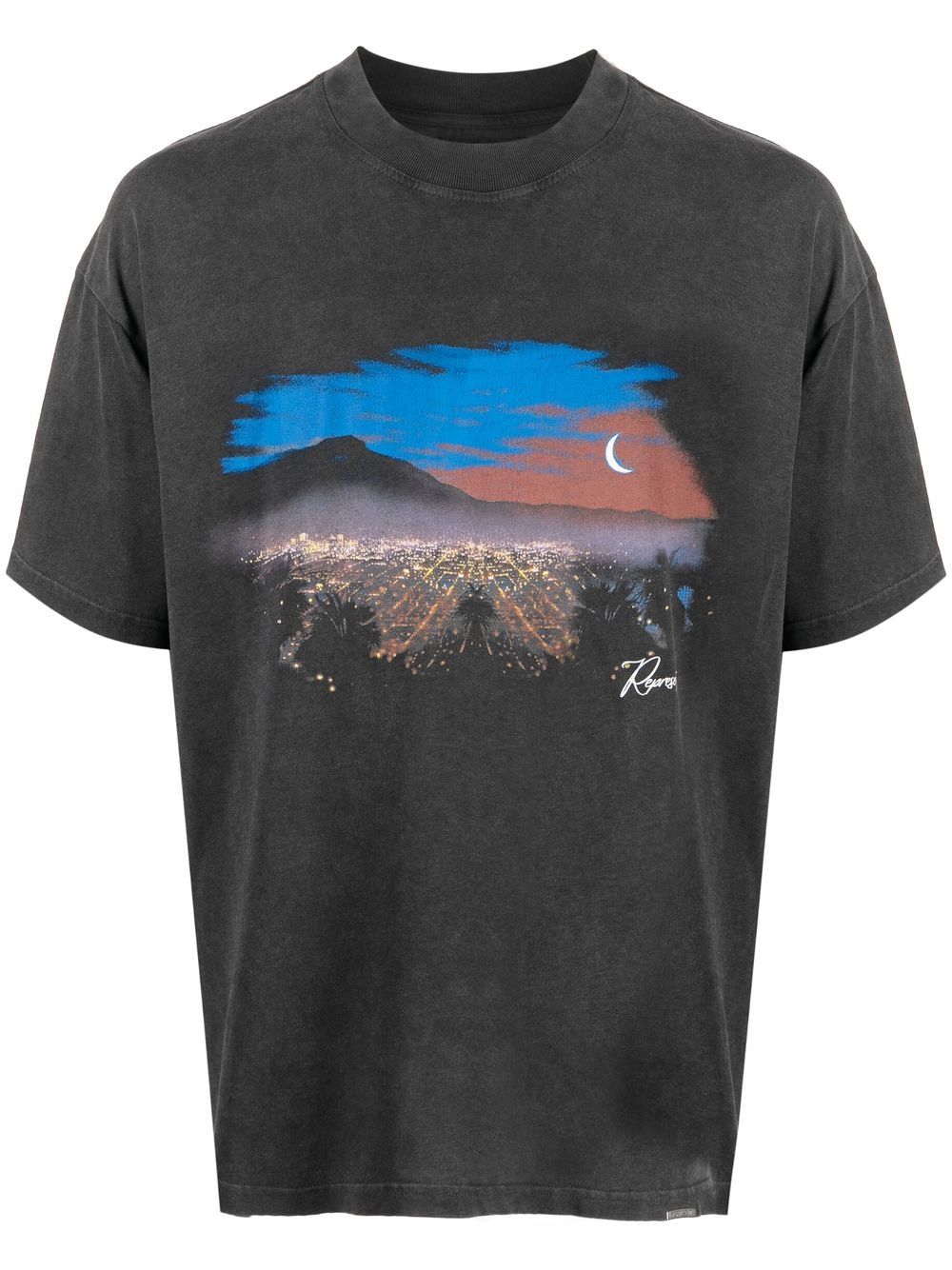 REPRESENT The Hills T-Shirt Vintage Grey - MAISONDEFASHION.COM