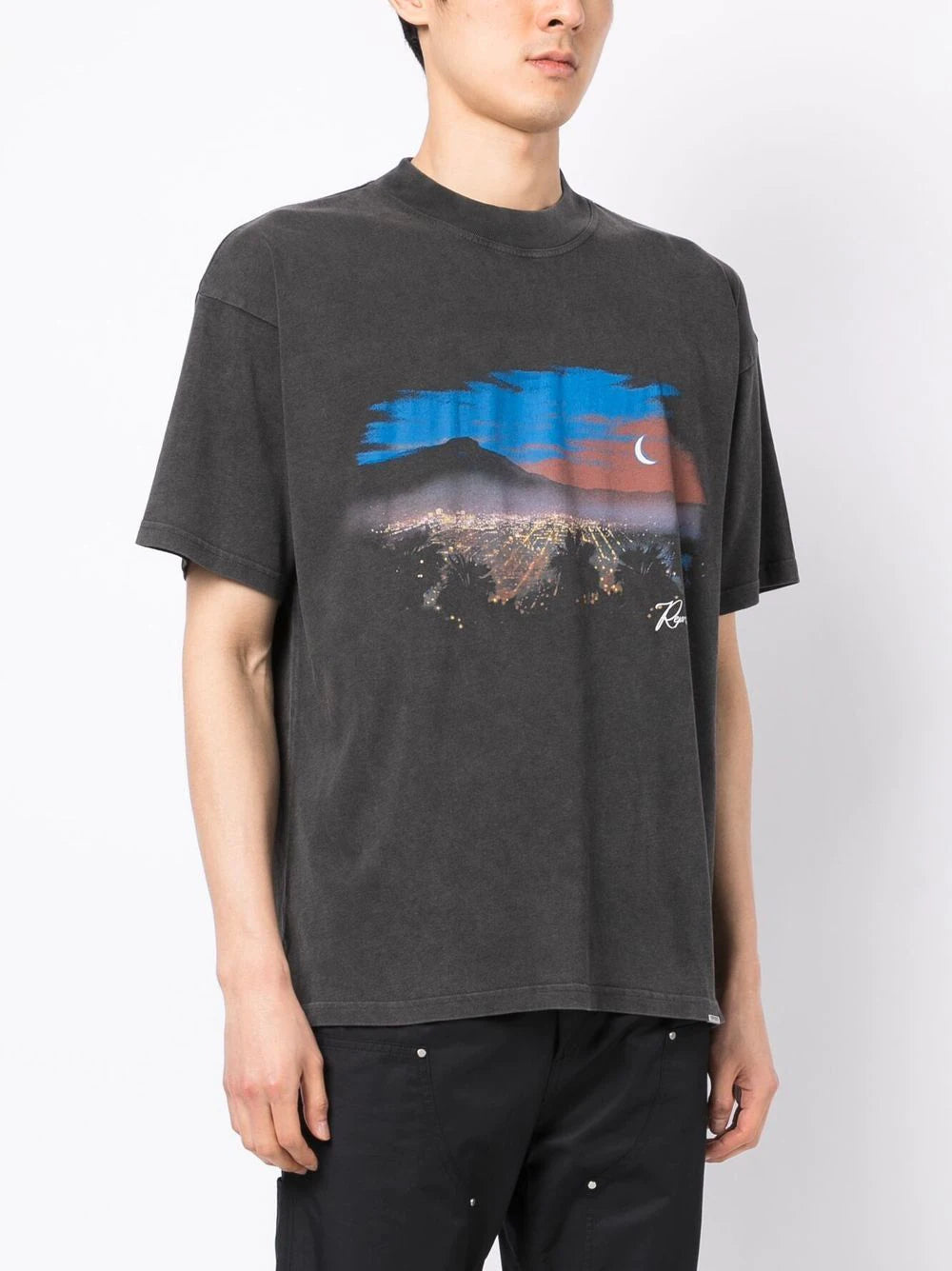 REPRESENT The Hills T-Shirt Vintage Grey - MAISONDEFASHION.COM