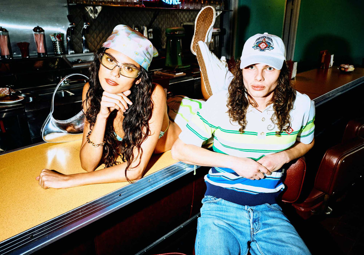 casa blanca model man and woman in the new casablanca beach club collection 2026