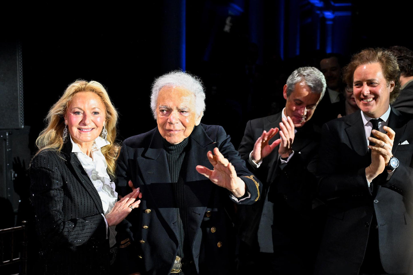 Ralph Lauren receiving a standing ovation