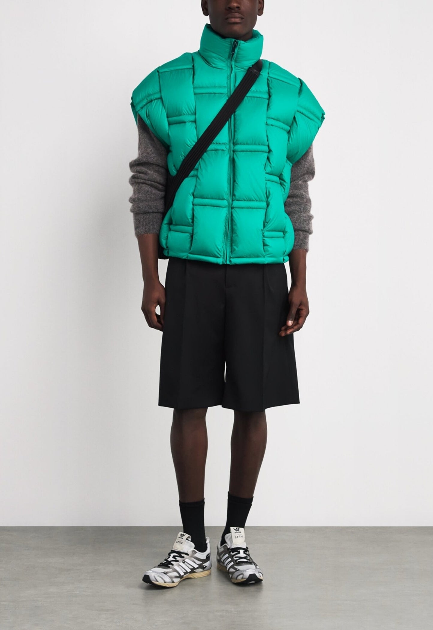 RAXXY 3D Down-Filled Puffer Gilet Quilted Green - MAISONDEFASHION.COM