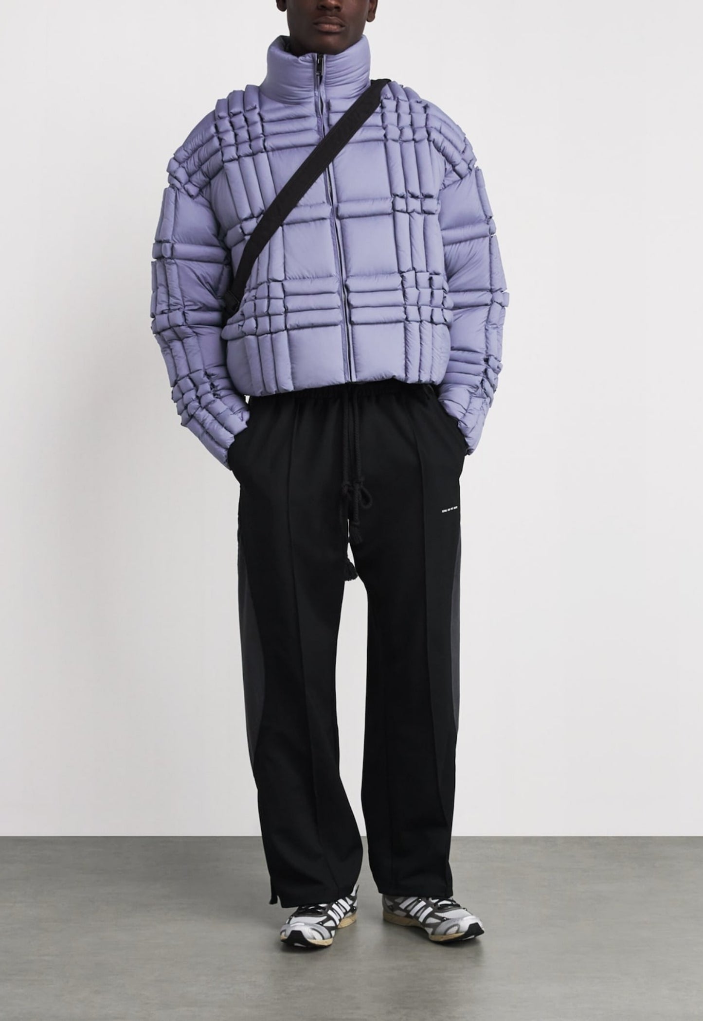 RAXXY 3D Down-Filled Puffer Jacket Purple Grey - MAISONDEFASHION.COM