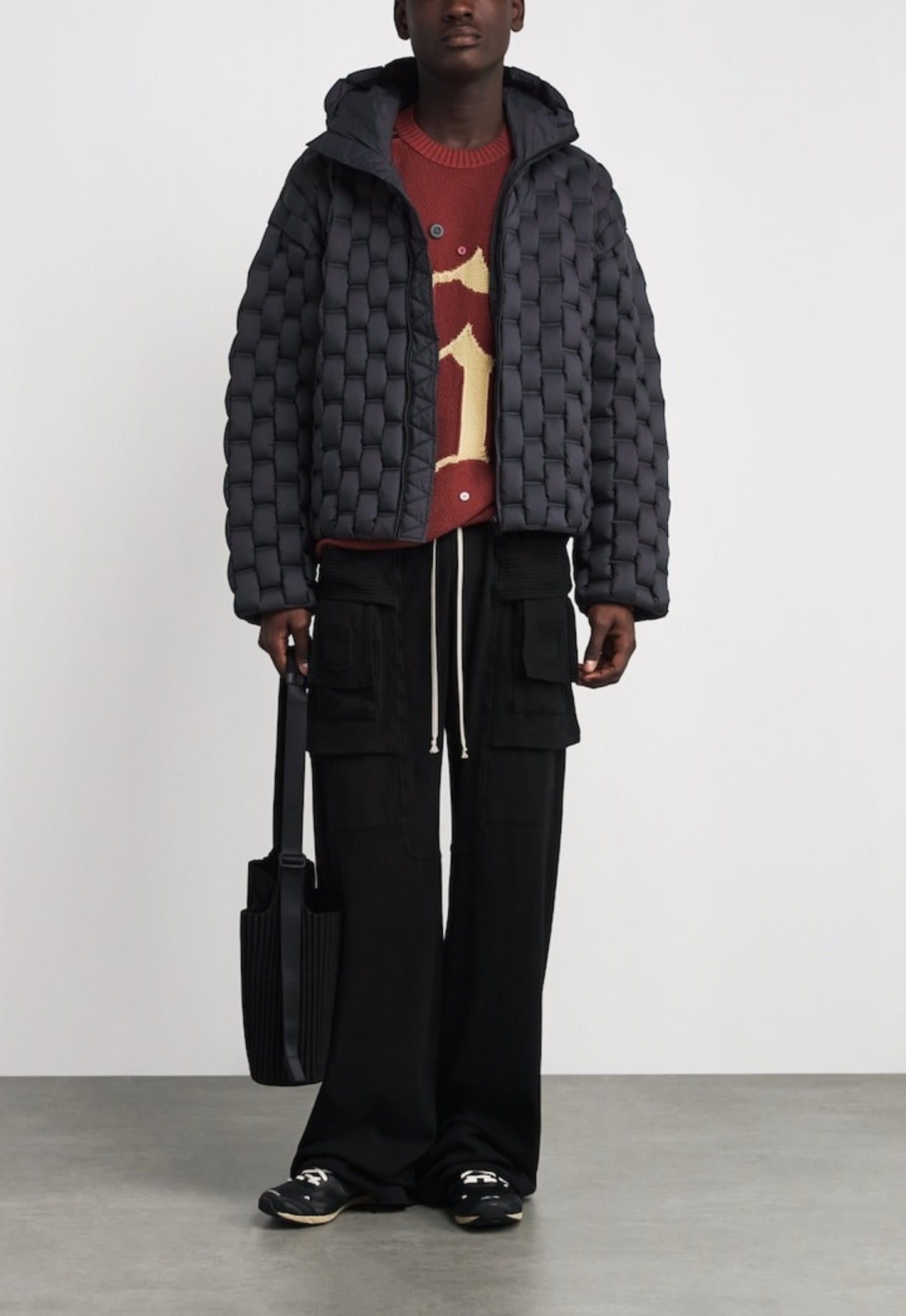 RAXXY 3D Down-Filled Woven Puffer Piumino Parka Coat Jacket Black - MAISONDEFASHION.COM