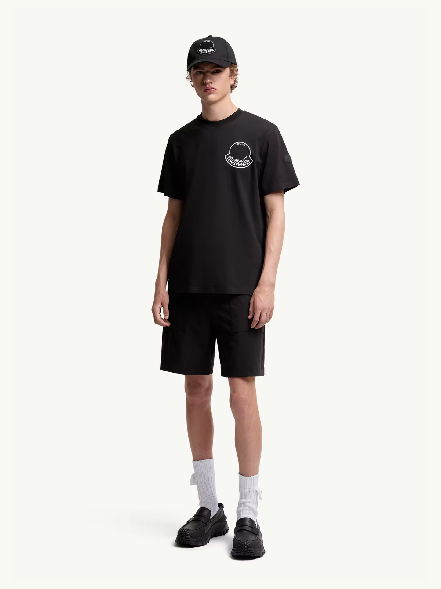 MONCLER Printed and Embossed Logo T-shirt Black - MAISONDEFASHION.COM