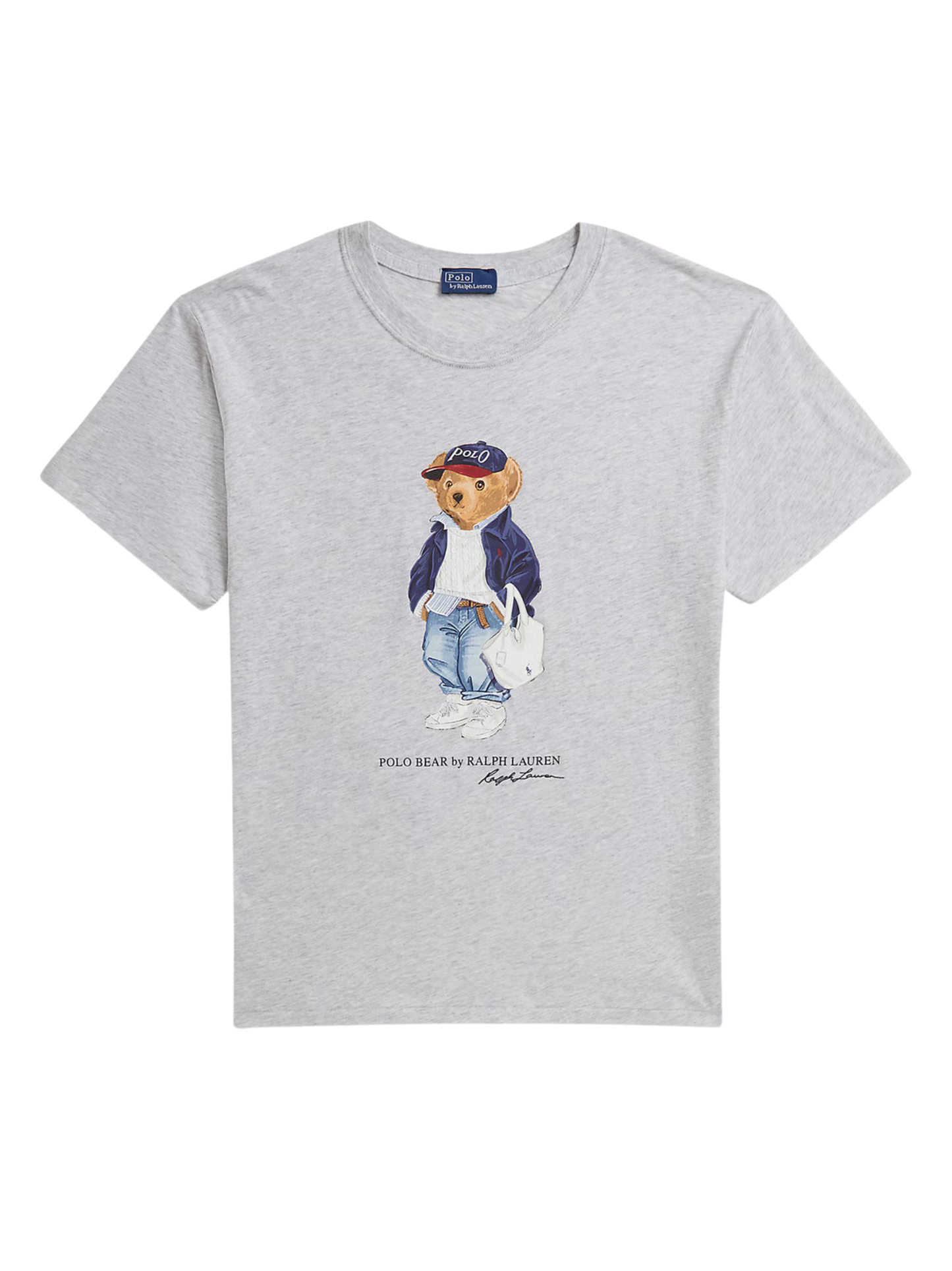 RALPH LAUREN WOMEN Polo Bear Graphic T-Shirt Grey - MAISONDEFASHION.COM