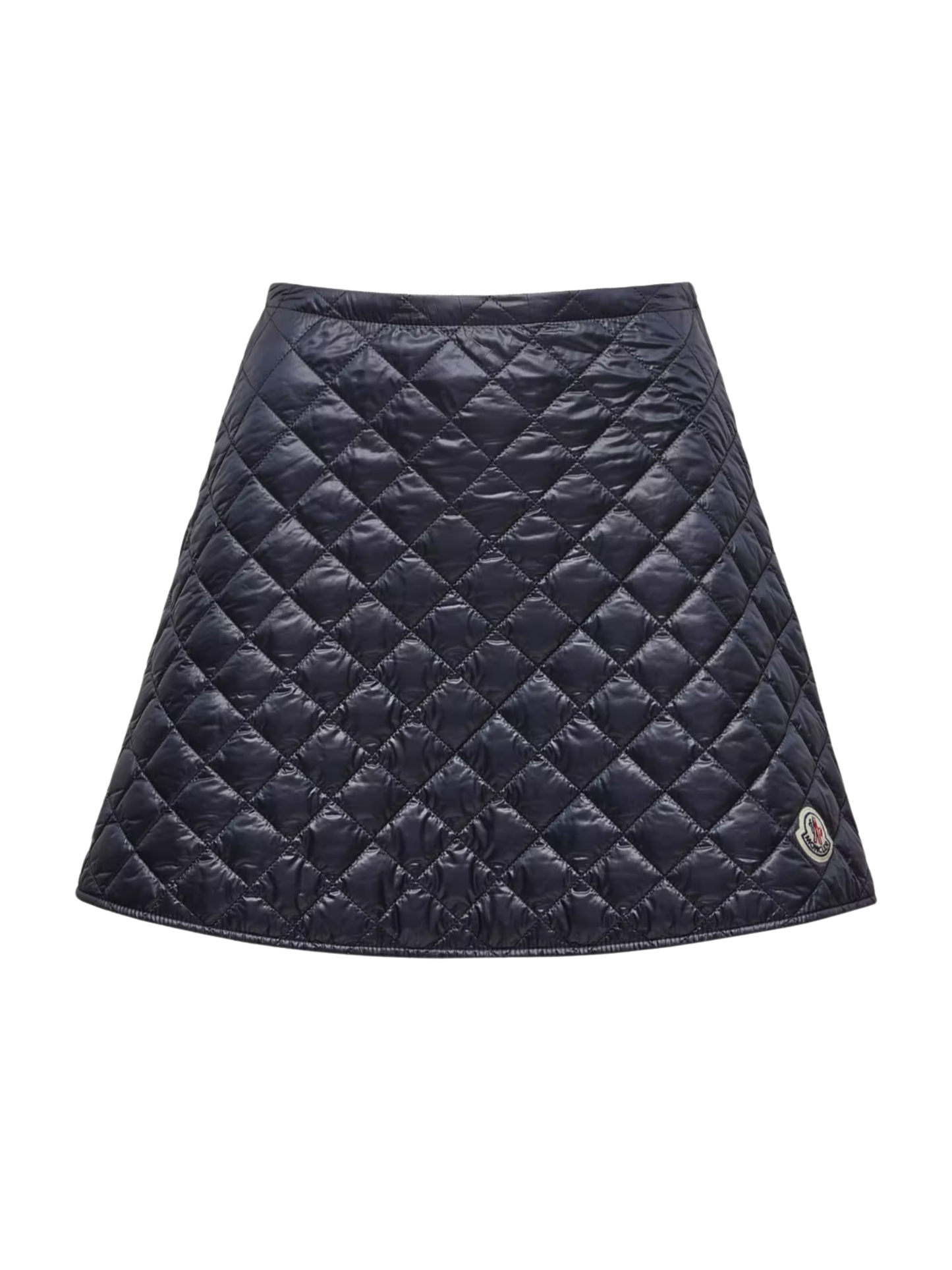 MONCLER WOMEN Diamond-Quilted Mini Skirt Navy - MAISONDEFASHION.COM