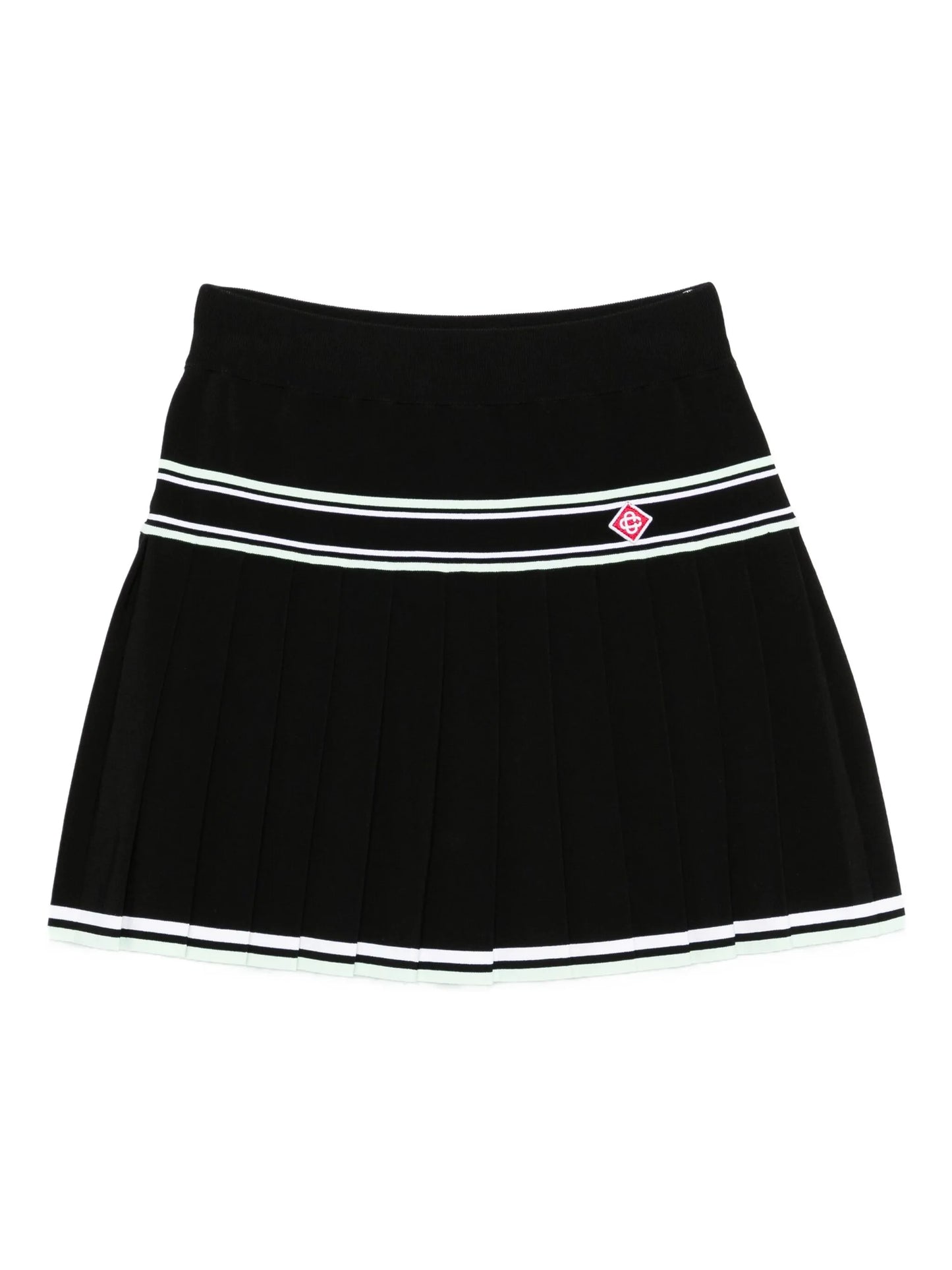 CASABLANCA WOMEN Viscose Pleated Mini Skirt Black - MAISONDEFASHION.COM