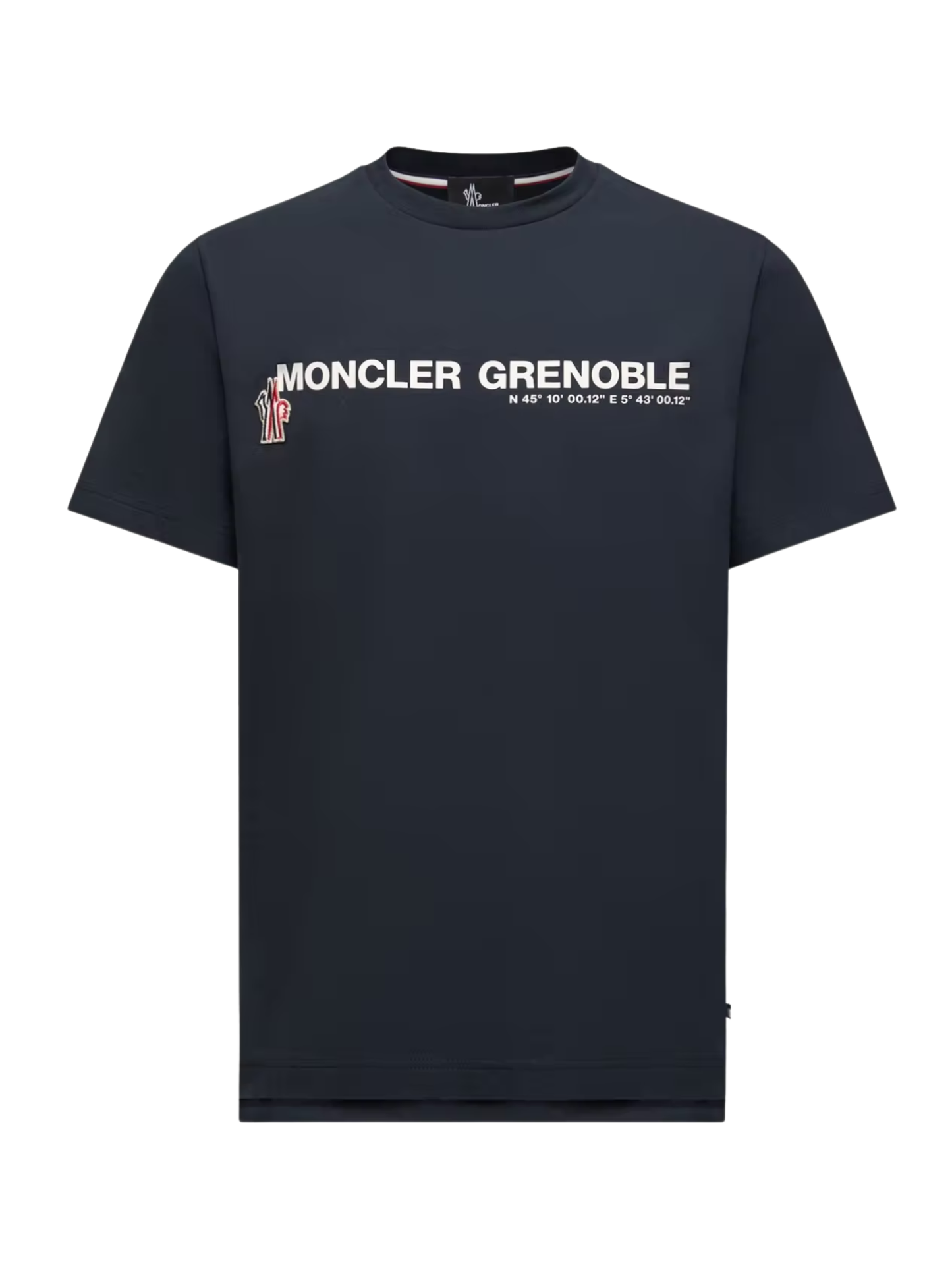 MONCLER GRENOBLE Logo Cotton T-Shirt Navy - MAISONDEFASHION.COM