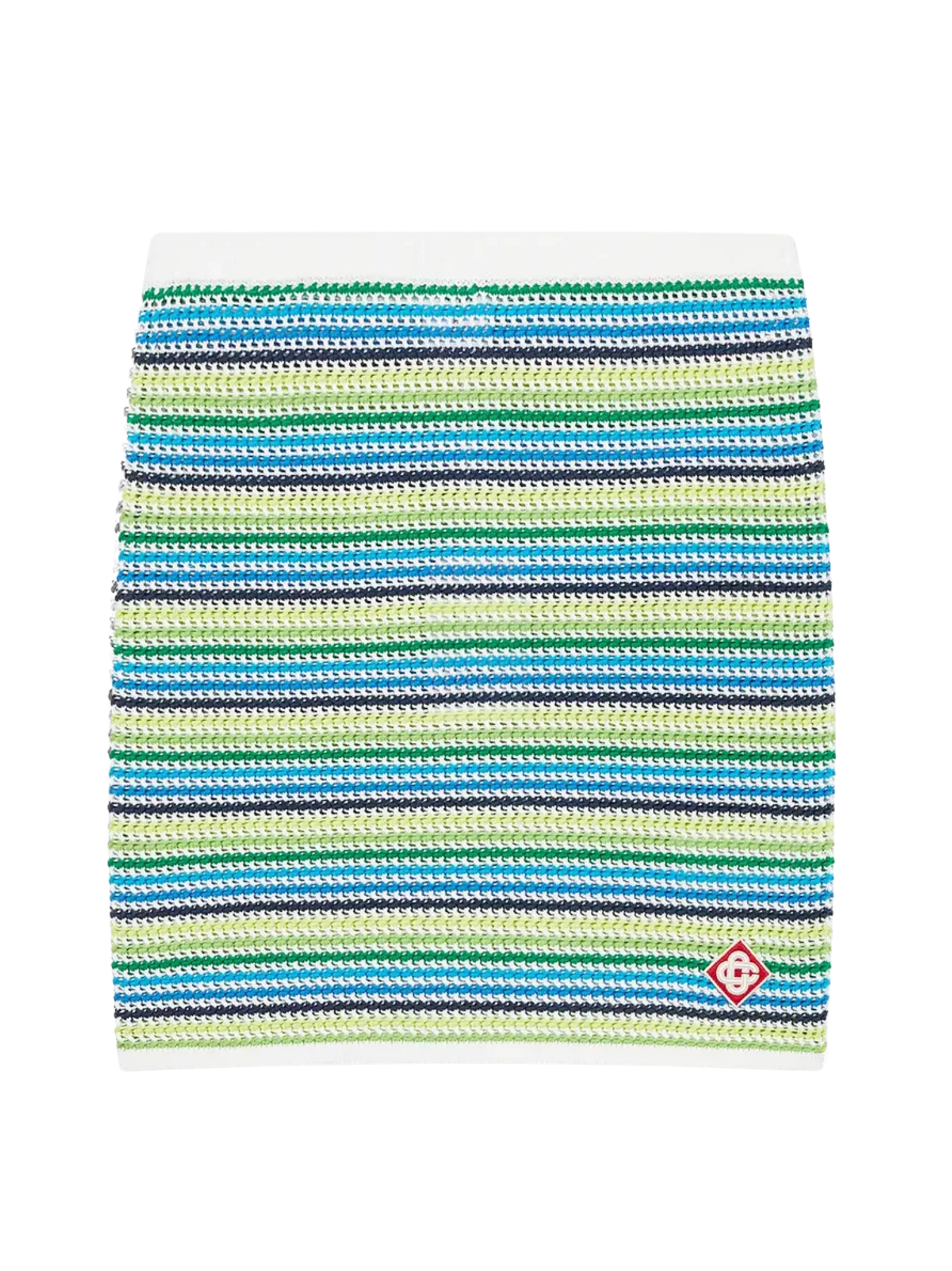 CASABLANCA WOMEN Stripe Mini Skirt Green - MAISONDEFASHION.COM