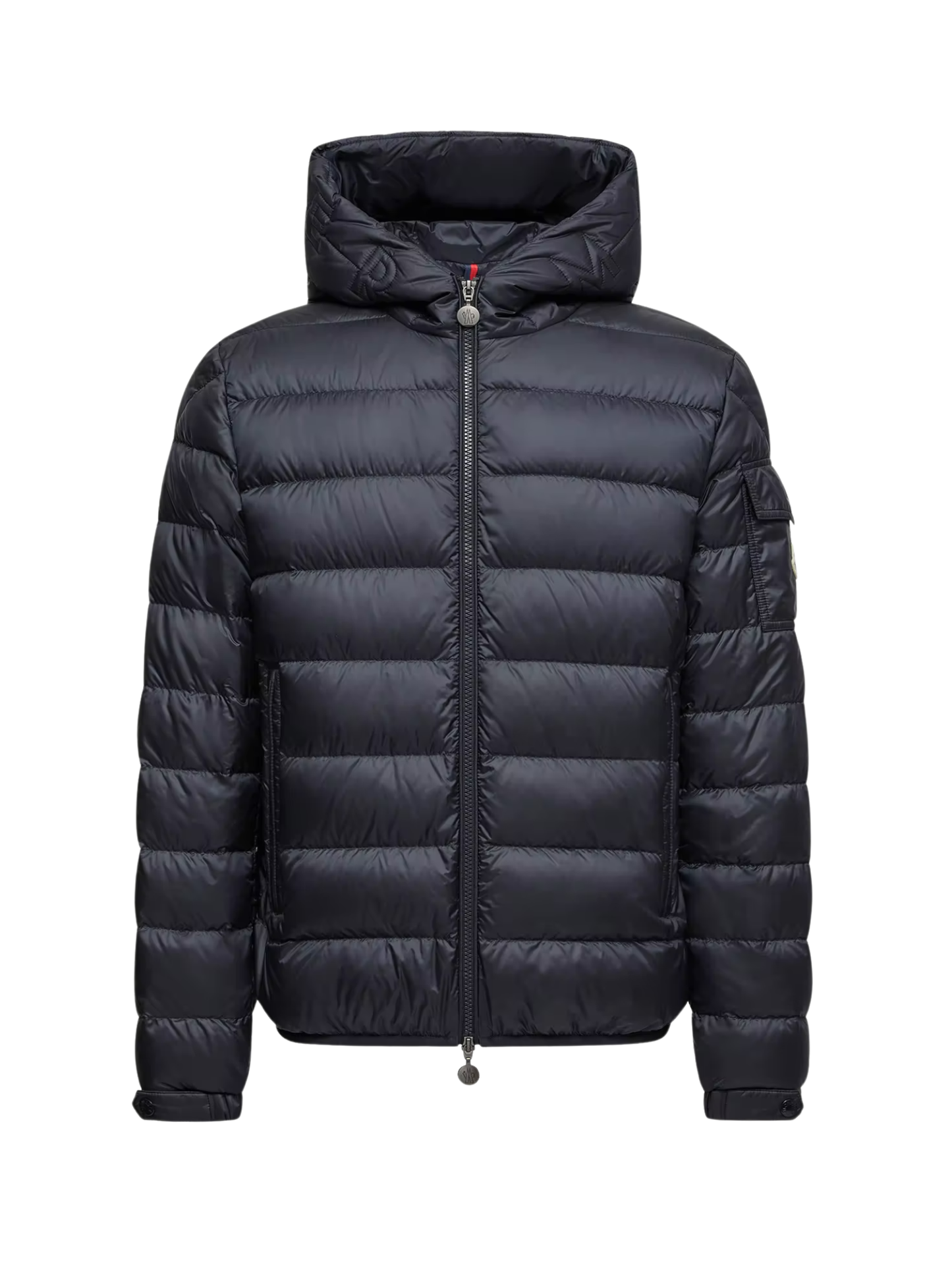 MONCLER Najan Hooded Short Down Jacket Blue - MAISONDEFASHION.COM