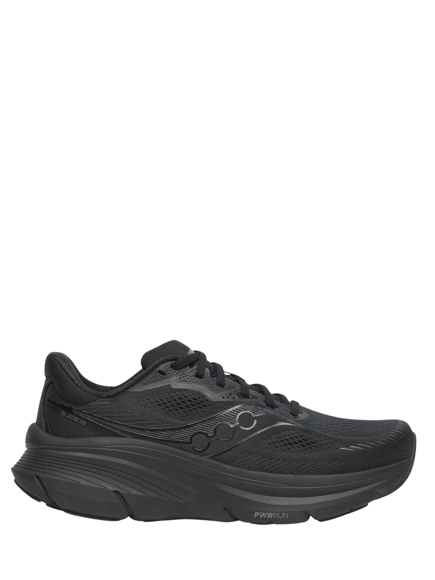 SAUCONY Guide 19 Sneakers Triple Black - MAISONDEFASHION.COM