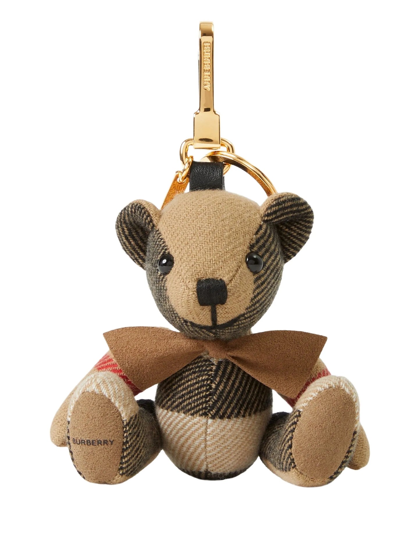 BURBERRY Thomas Bear Charm Archive Beige - MAISONDEFASHION.COM