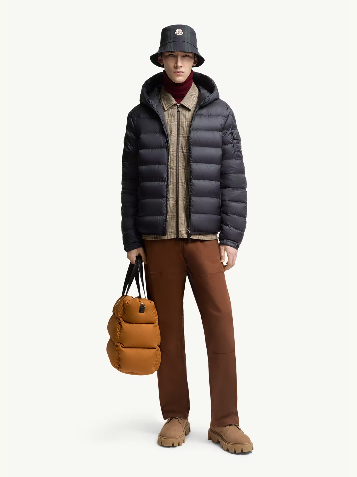 MONCLER Najan Hooded Short Down Jacket Blue - MAISONDEFASHION.COM