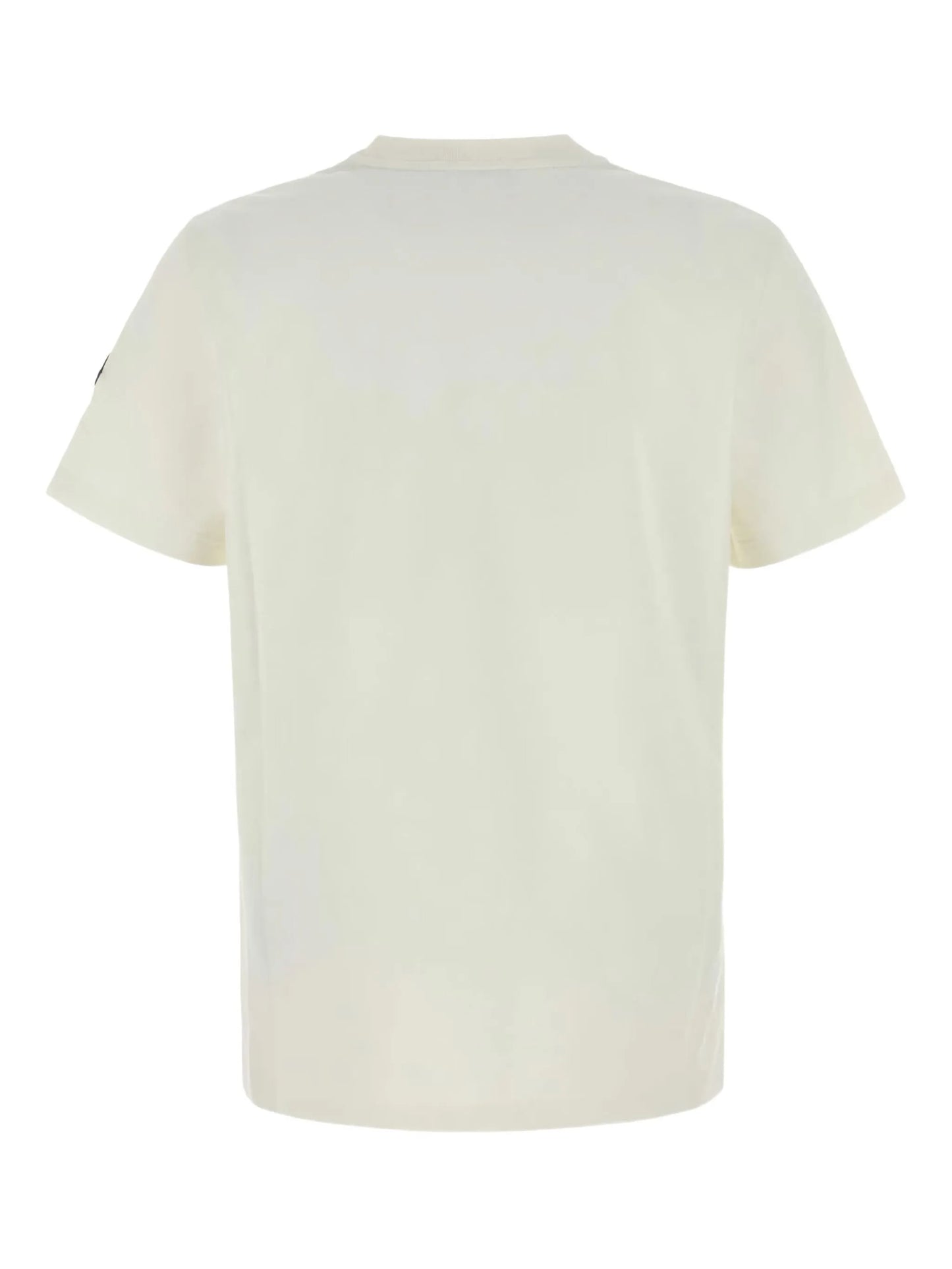 MONCLER Spray-print Cotton T-shirt White - MAISONDEFASHION.COM