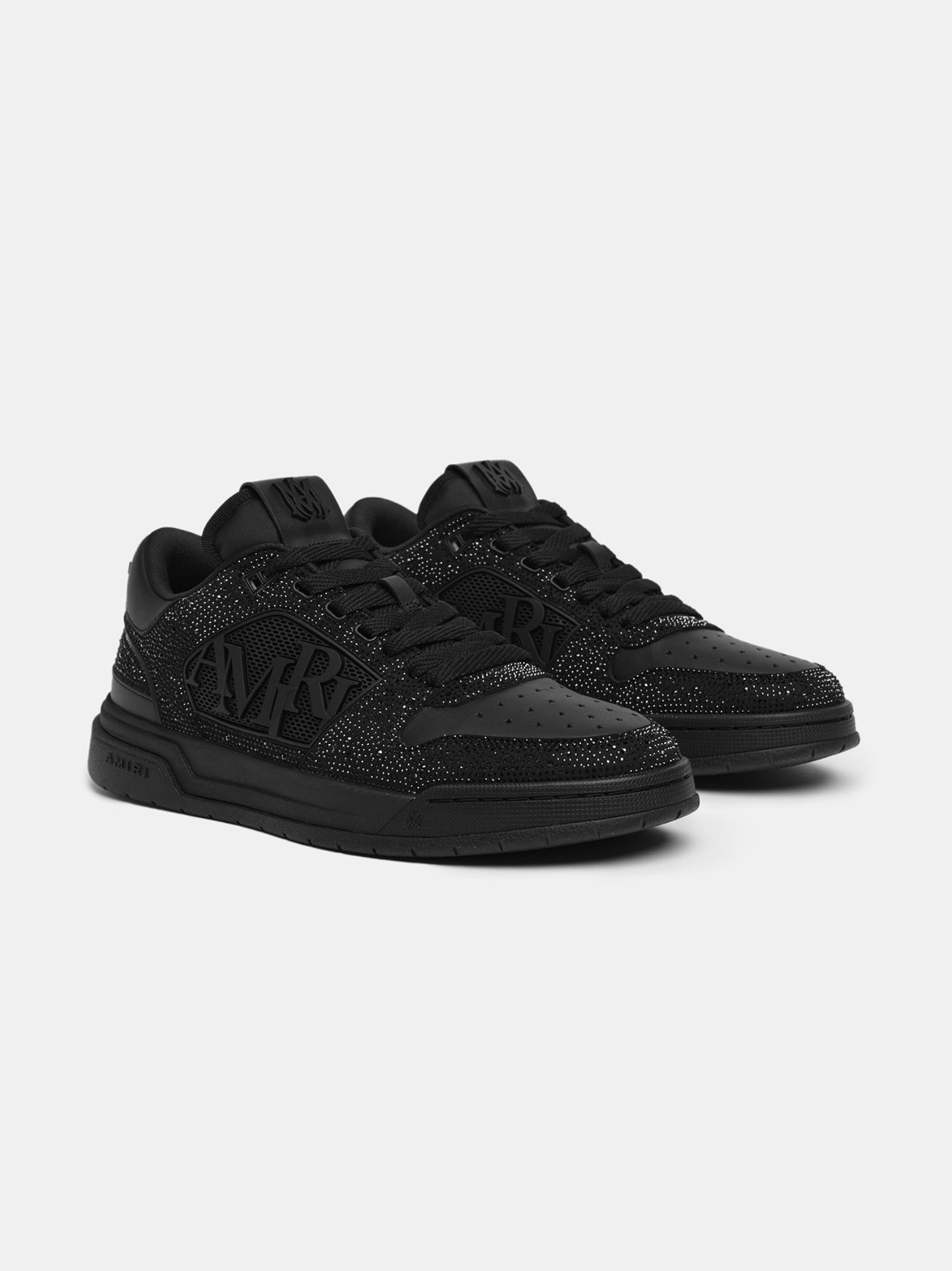 AMIRI Crystal Classic Low Sneakers Black - MAISONDEFASHION.COM