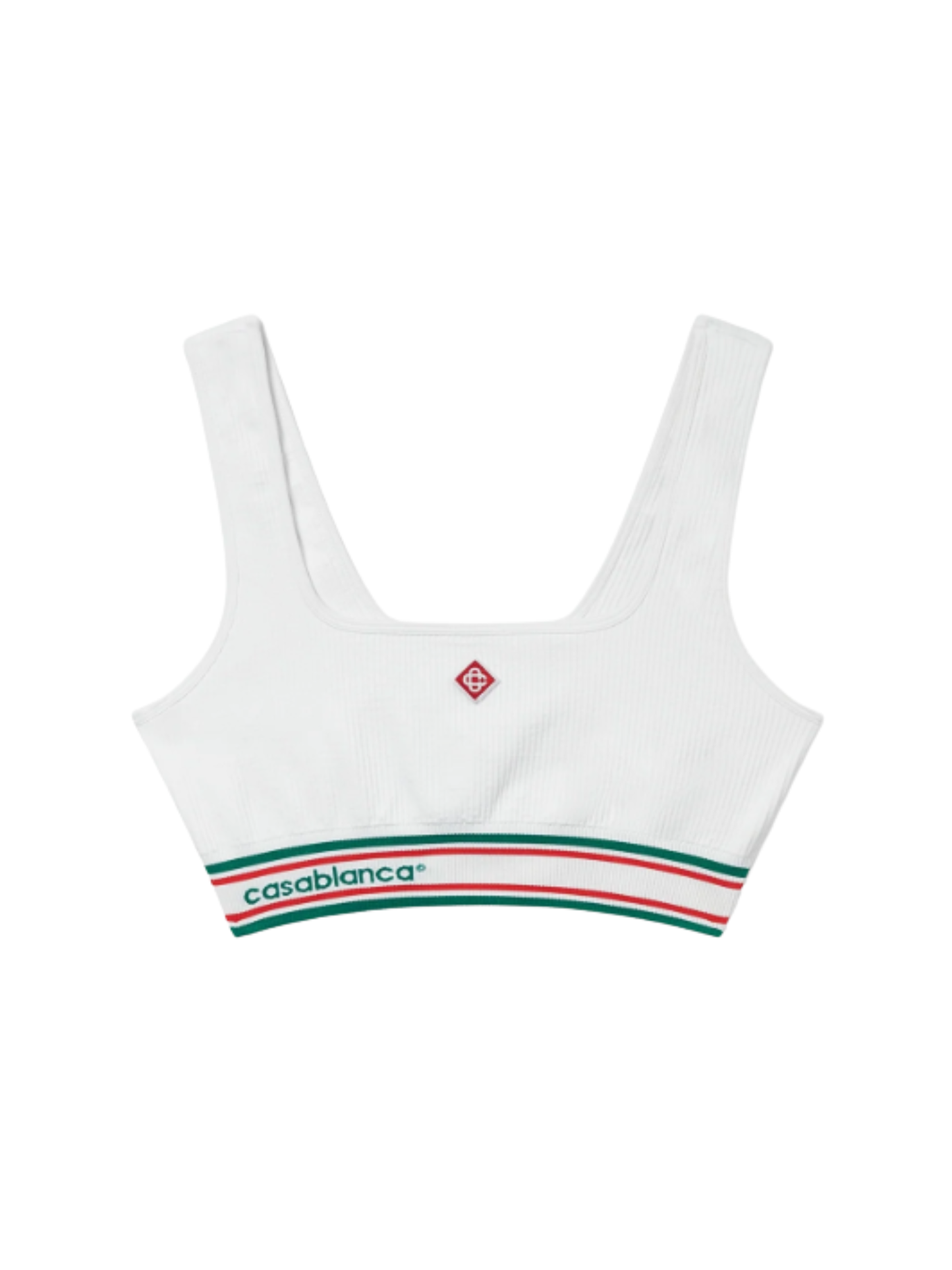 CASABLANCA WOMEN Seamless Bralette White - MAISONDEFASHION.COM