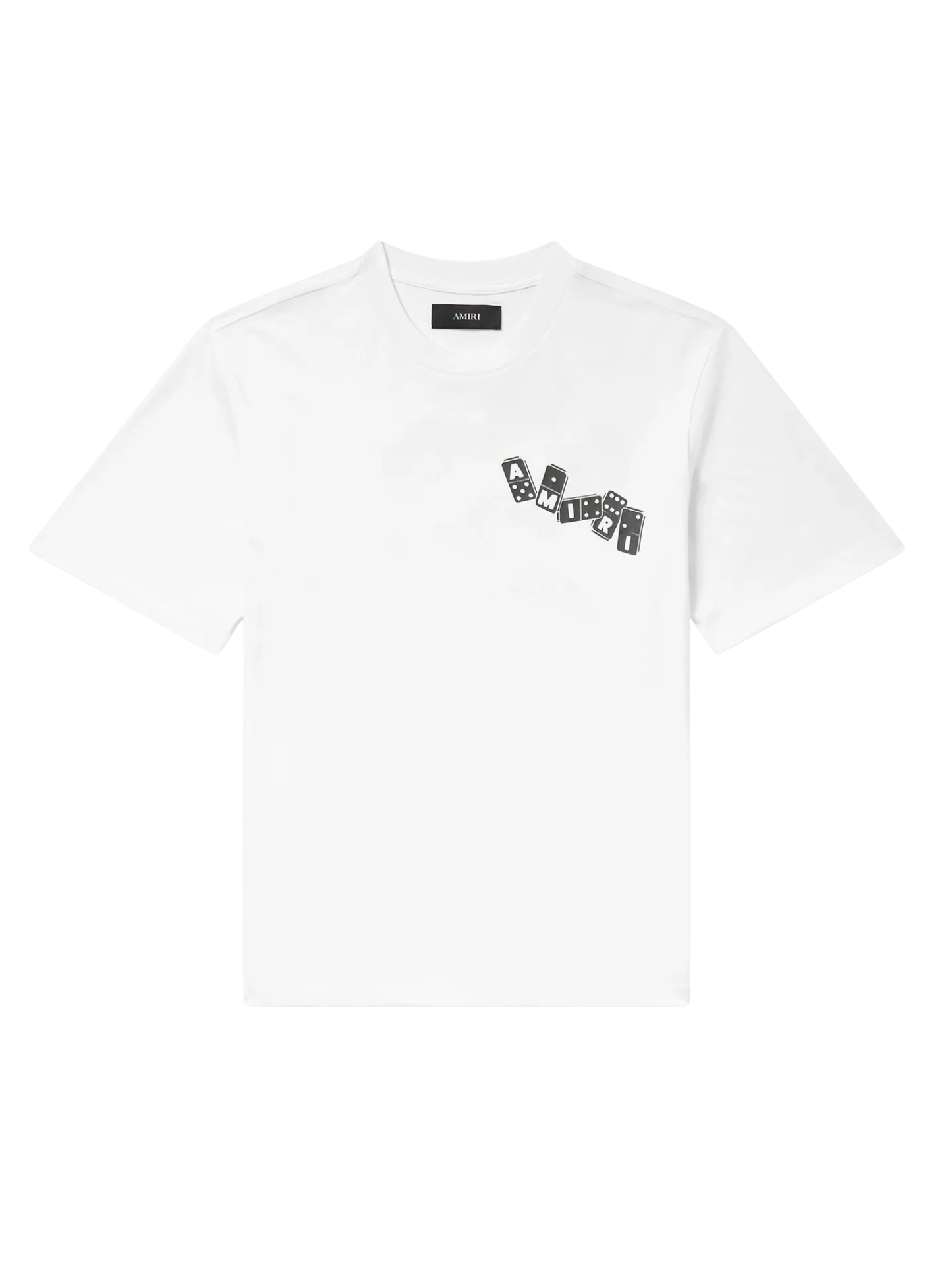 AMIRI Domino Graphic T-shirt White - MAISONDEFASHION.COM