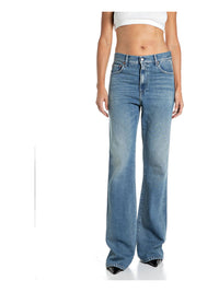 REPLAY Women Flared Jeans Mid Blue