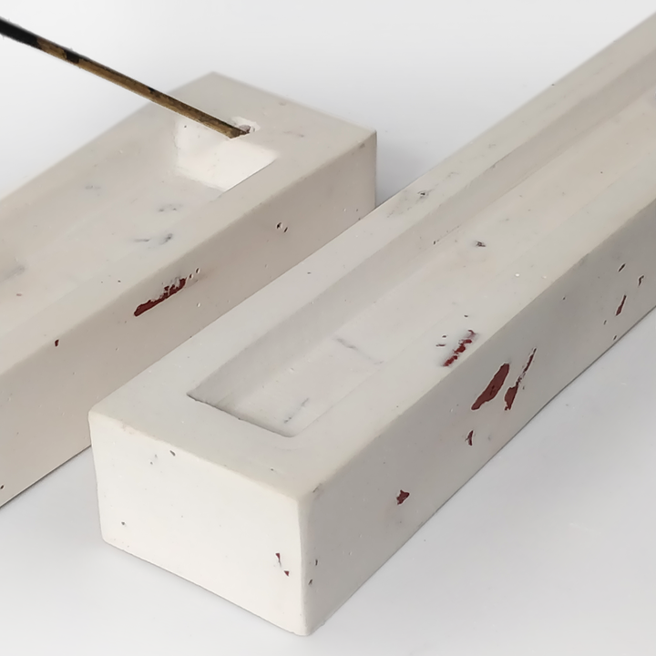 Tranquility Cubic Concrete Incense Holder - MAISONDEFASHION.COM