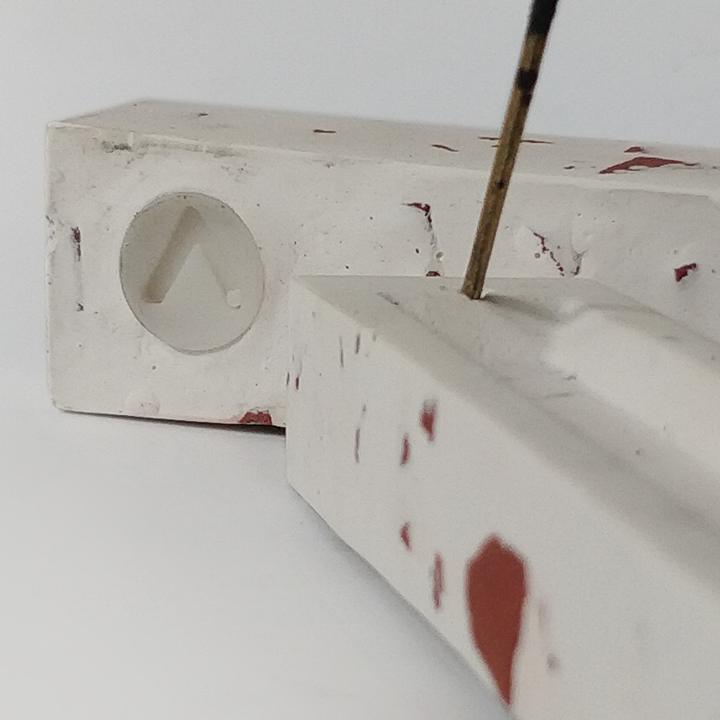 Tranquility Cubic Concrete Incense Holder - MAISONDEFASHION.COM